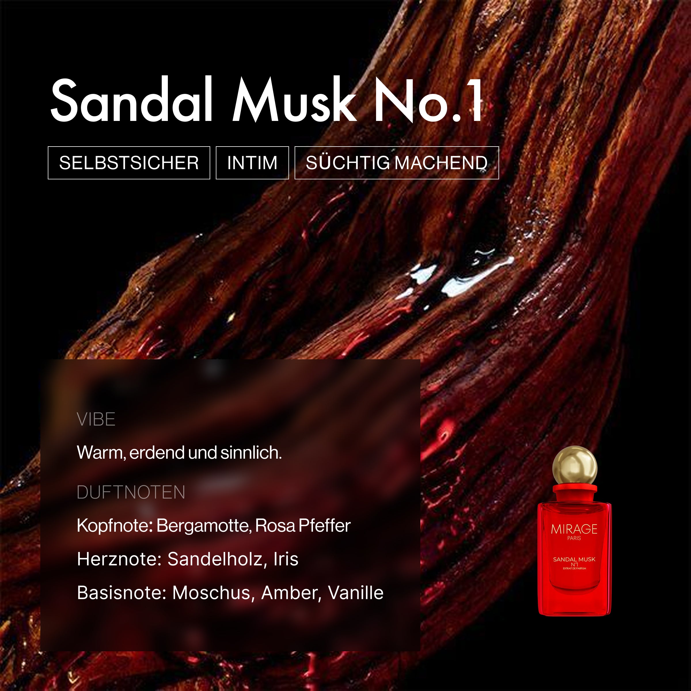 Mirage Paris Extrait de Parfum - Sandal Musk