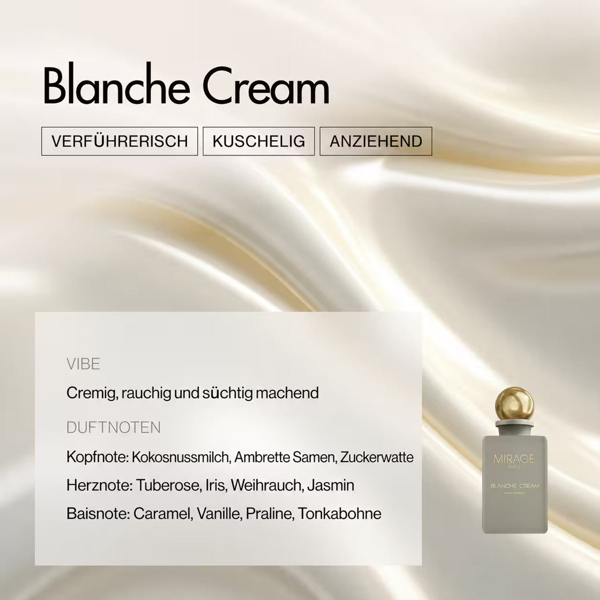 Mirage Paris Extrait de Parfum - Blanche Cream